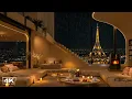 Download Lagu Peaceful Rainy Night in Paris 🌃 Cozy Apartment with Smooth Piano Jazz for Focus, Study \u0026 Work