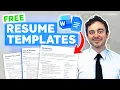 FREE Professional Resume Templates Download as PDF Word Google Docs No Signup