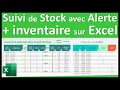 Download Lagu Suivi des stocks et inventaire du stock sur Excel avec une alerte en fonction du stock minimum