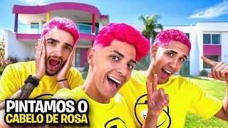 A TROPA DOS R PINTOU O CABELO DE ROSA *Ficamos bonitos ?