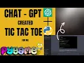 Chat GPT created Tic Tac Toe in Pygame Python