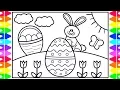 How to Draw the Easter Bunny Step by Step for Kids Easter Drawings Easter Coloring Pages