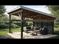16x16 Modern Lean to Gazebo Plans
