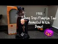 Vintage 1988 Funny Time Animated Witch Motionette Demo