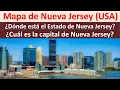 Mapa de Nueva Jersey Estados Unidos Capital de Nueva Jersey Donde esta Nueva Jersey New Jersey map