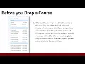 Before you Drop a Course Students