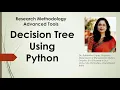 23 Decision Tree Using Python what is decision tree python machine learning