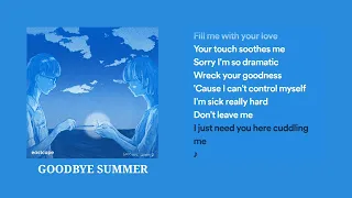 Eastcape Goodbye Summer Ft Jane Maura Lyric 