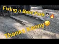 Fixing a bent Skid-steer fork