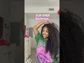 curly flip over quick weave tutorial