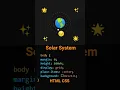 Space orbit animation using html css and Javascript