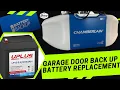 Garage Door Opener Battery Backup Replacement Chamberlain