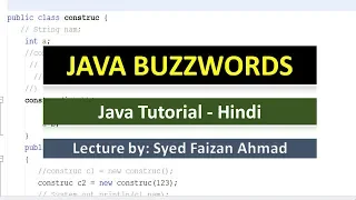JAVA BUZZWORDS FEATURES OF JAVA JAVA BEGINNERS S HINDI URDU