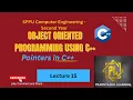 Lecture 15 Pointer in C Object Oriented Programming using C