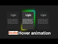 gradient glowing border hover effects using HTML CSS only