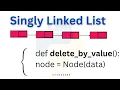 Delete Any Node By Value in Linked List Delete At the End Python Program