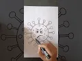 Corona Virus Drawing Virus Drawing