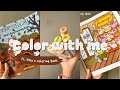 color with me asmr cozy village Kiky s Coloring book ohuhu markers