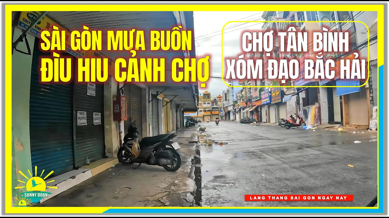 Sài Gòn MƯA BUỒN ĐÌU HIU CẢNH CHỢ | Chợ Thời Trang Tân Bình & Xóm Đạo Bắc Hải | Sài Gòn Ngày Nay