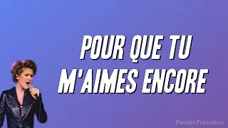 c line dion pour que tu maimes encore paroles 