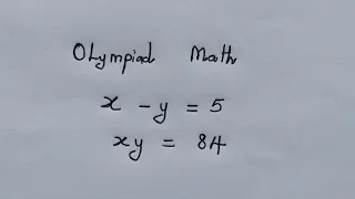 Olympiad Math Problem Can You Solve For X And Y 