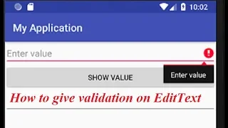 EditText validation input before user click button in android