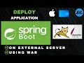 Deploy Spring Boot Application WAR in Tomcat Server Mac Windows Linux
