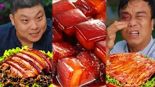 鸭老板如愿以偿的看到了精彩节目，南瓜算没白挨#干饭兄弟#盲盒食物#mukbang#美食#盲盒