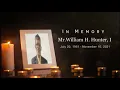 Celebration of Life - Mr William H Hunter