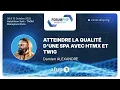 Lagu Atteindre la qualité d'une SPA avec HTMX et Twig - Damien ALEXANDRE - Forum PHP 2025