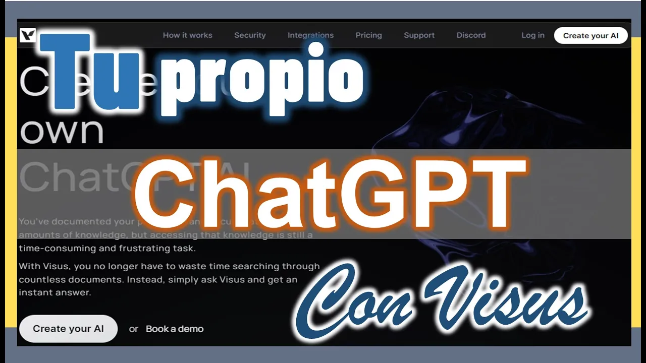 Crea tu ChatGPT personalizado con Visus (GRATIS -Tutorial Completo)