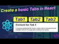 React JS Tutorial - Basic to Advance How to create Tabs in ReactJS Ujjwal Technical Tips