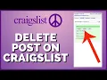 How To Delete Craigslist Post 2023 Remove Craigslist Post