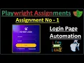 Playwright Assignment 1 Login Page Automation Pradeep Nailwal