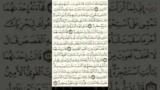 ماهر المعيقلي سورة القصص مكتوبة صفحة 388 مصحف المدينة المنورة جودة عالية 