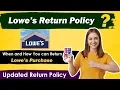 Lowe s return policy - New Updated Method
