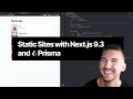 Static Sites with Next js 9 3 and Prisma