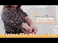 Sew with Me Elaine Tie Sleeve Top from Tiana s Closet Free Sewing Pattern