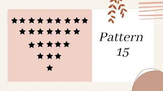 15 Pattern 15 half diamond inverted star pattern using python