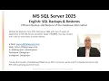 MS SQL Server English SQL Backups Restores