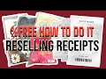 FREE Reselling Receipts Generator how to do it FINAL PART