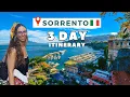 SORRENTO 3 DAY TRAVEL ITINERARY 2026 Amalfi Positano Pompeii More