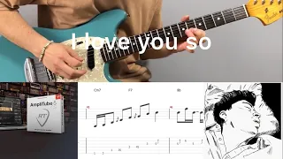 the walters i love you so guitar cover with tab tutorial gear 