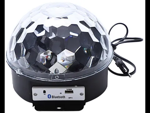 Download MP3 Обзор на светодиодный диско-шар Magic Ball Light. (MP3 - Bluetooth)