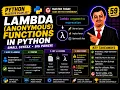 Python 59 Lambda Functions in Python Anonymous Functions Explained