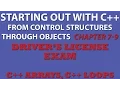 C Programming Challenge 7-9 Driver s Licence Exam C arrays C loops