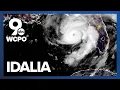 Radar Hurricane Idalia intensifies strengthens to Category 2