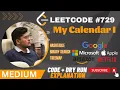 729 My Calendar I Java HINDI TreeMap