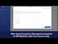 Inventory Management System in PHP MySQL with Free Source Code