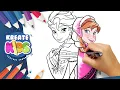 FROZEN - Elsa Anna Disegni da colorare Coloring Pages